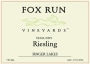 Fox Run Vineyards Semi Dry Riesling 2014 Front Label