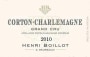Domaine Henri Boillot Corton-Charlemagne Grand Cru 2010 Front Label
