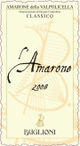 Buglioni Amarone della Valpolicella Classico 2008 Front Label