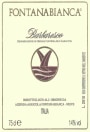 Fontanabianca Barbaresco 2003 Front Label