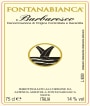 Fontanabianca Barbaresco 2008 Front Label