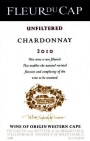 Fleur du Cap Unfiltered Chardonnay 2010 Front Label