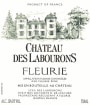 Chateau des Labourons Fleurie Rouge 2011 Front Label
