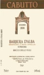 Cabutto Barbera d'Alba Superiore 1999 Front Label