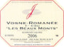 Domaine Jean Grivot Vosne-Romanee Les Beaux Monts Premier Cru 2006 Front Label