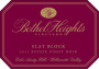 Bethel Heights Flat Block Pinot Noir 2011 Front Label
