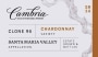 Cambria Clone 96 Chardonnay 2014 Front Label