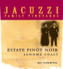 Jacuzzi Pinot Noir 2012 Front Label