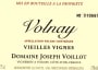 Domaine Joseph Voillot Volnay Vieilles Vignes 2009 Front Label