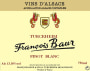 Francois Baur Turckheim Pinot Blanc 2014 Front Label