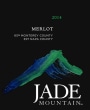 Jade Mountain Merlot 2014 Front Label