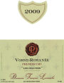 Francois Lamarche Vosne Romanee Les Chaumes Premier Cru 2009 Front Label