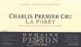 Domaine Pinson Freres Chablis La Foret Premier Cru 2012 Front Label