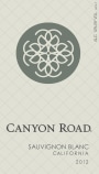Canyon Road Sauvignon Blanc 2012 Front Label