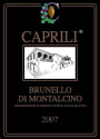 Caprili Brunello di Montalcino 2007 Front Label