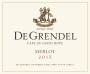 De Grendel Merlot 2015 Front Label