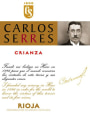 Carlos Serres Crianza 2009 Front Label