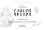 Carlos Serres Crianza 2012 Front Label