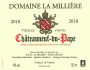 Domaine La Milliere Chateauneuf-du-Pape Vieilles Vignes 2010 Front Label
