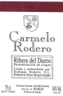 Carmelo Rodero Crianza 2007 Front Label