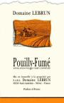 Domaine Lebrun Pouilly Fume 2007 Front Label