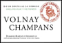 Domaine Marquis d'Angerville Volnay Champans Premier Cru 2013 Front Label