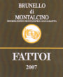 Fattoi Ofelio & Figli Brunello di Montalcino 2007 Front Label