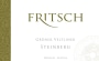 Fritsch Donauland Gruner Veltliner Steinberg 2013 Front Label