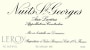 Domaine Leroy Nuits St Georges Aux Lavieres 2009 Front Label