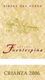 Fuentespina Crianza 2006 Front Label