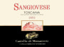 Castello di Monastero Sangiovese 2002 Front Label