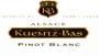 Kuentz-Bas Pinot Blanc 2010 Front Label