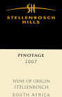 Stellenbosch Hills Stellenbosch Pinotage 2007 Front Label
