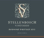 Stellenbosch Vineyards SV Bushvine Pinotage 2012 Front Label