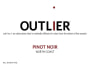 Bravium Outlier Pinot Noir 2014 Front Label