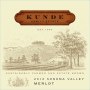 Kunde Merlot 2012 Front Label