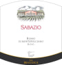 La Braccesca Sabazio Rosso di Montepulciano 2009 Front Label