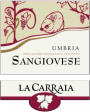 La Carraia Umbria Sangiovese 2008 Front Label