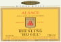 Hugel Vendange Tardive Riesling 1998 Front Label