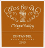 Clos du Val Zinfandel 2013 Front Label