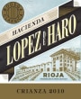 Hacienda Lopez de Haro Crianza 2010 Front Label