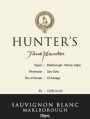 Hunter's Sauvignon Blanc 2012 Front Label