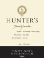 Hunter's Pinot Noir 2012 Front Label