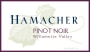 Hamacher Wines Pinot Noir 2009 Front Label