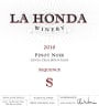 La Honda Winery Sequence Pinot Noir 2010 Front Label