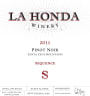 La Honda Winery Sequence Pinot Noir 2011 Front Label