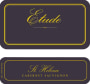 Etude St Helena Cabernet Sauvignon 2010 Front Label