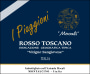 Mocali Toscano I Piaggioni 2014 Front Label
