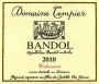 Domaine Tempier Bandol La Cabassaou 2010 Front Label