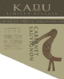 Kanu Cabernet Sauvignon 1998 Front Label